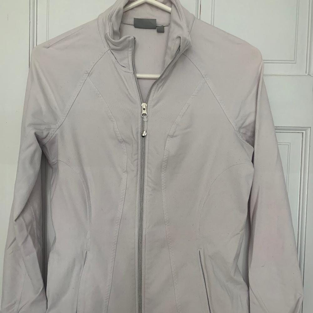 White Athleta SALUTATION JACKET
